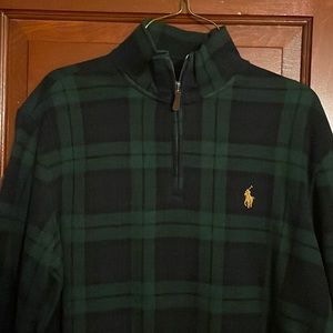 Ralph Lauren Black watch mens quarter zip.